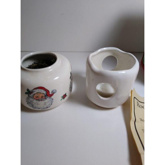 Vintage Christmas Potpourri Press Ceramic Room Scenter Santa Claus 1988 Holiday - Picture 6 of 10